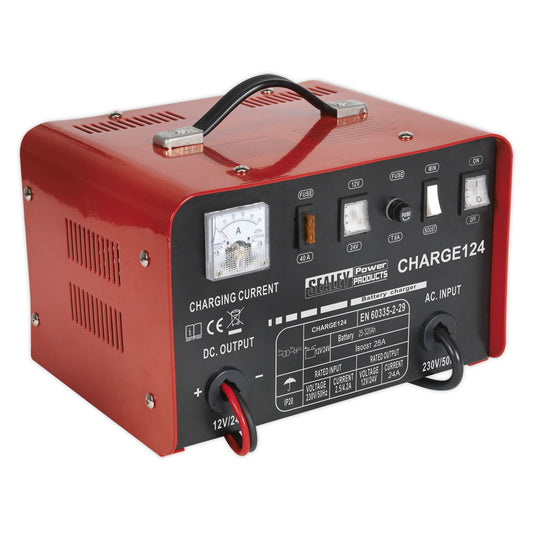 Sealey Battery Charger 28Amp 12/24V 230V CHARGE124