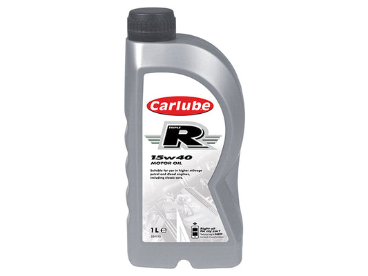 Carlube Triple R 15W-40 High Mileage Oil 1 litre CLBXRH001