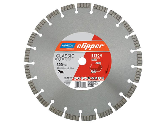 Norton Clipper Classic Beton Diamond Blade 300 x 20mm CLI694468