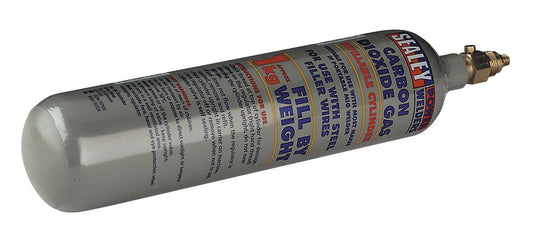 Sealey Gas Cylinder Refillable Carbon Dioxide 1kg CO2/1KG