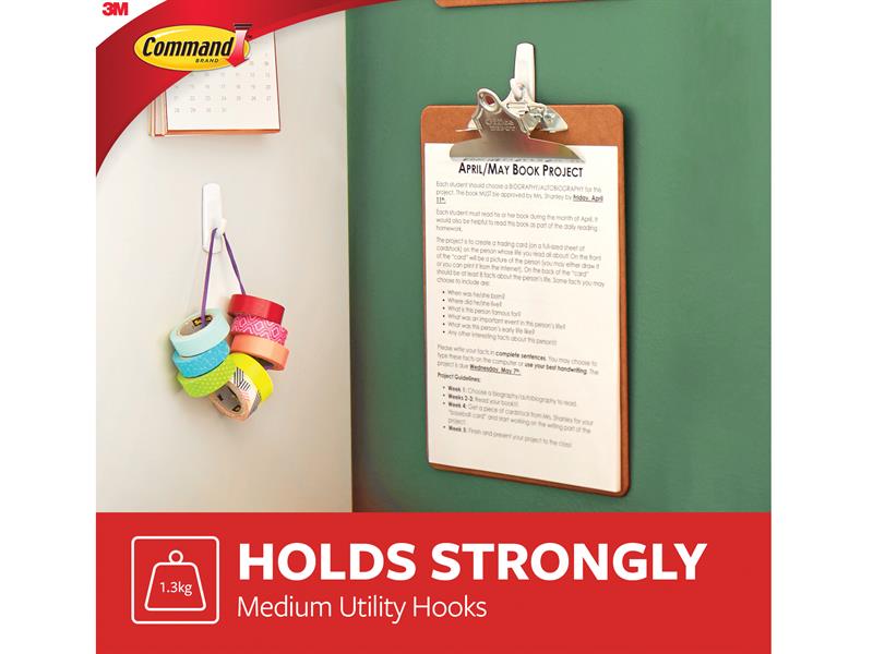 Command™ Medium Utility Hooks Value Pack (Pack 6) COM170016