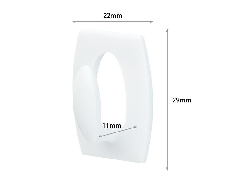 Command™ White Mini Hooks Value Pack (Pack 18) COM1700618