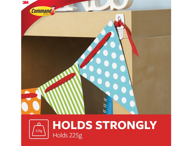Command™ White Mini Hooks Value Pack (Pack 18) COM1700618