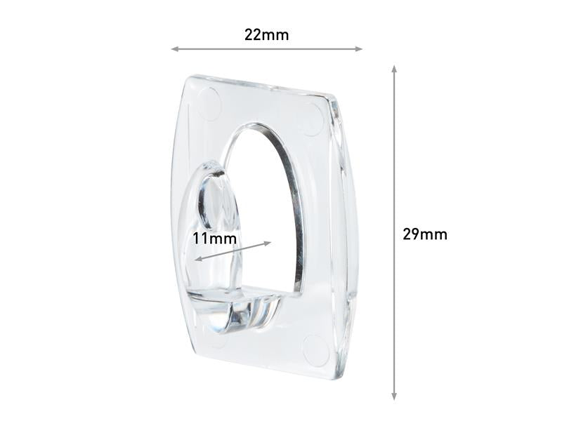 Command™ Clear Mini Hooks (Pack 6) COM17006CLR