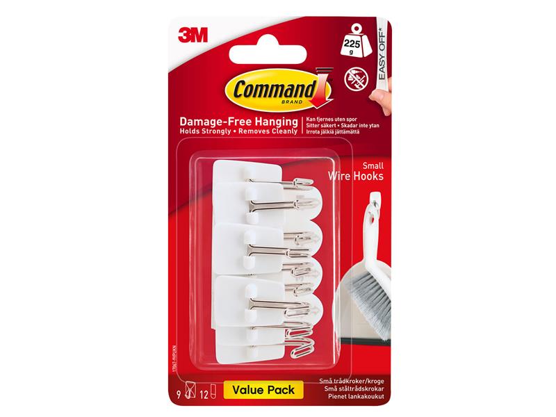 Command™ White Wire Hooks Value Pack (Pack 9) COM170679VP