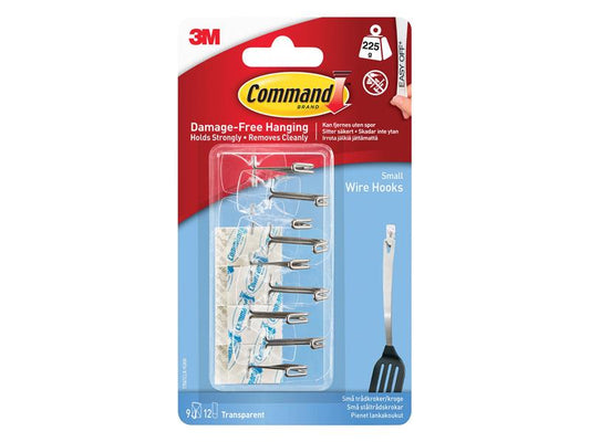 Command™ Clear Wire Hooks Value Pack (Pack 9) COM17067CLR9