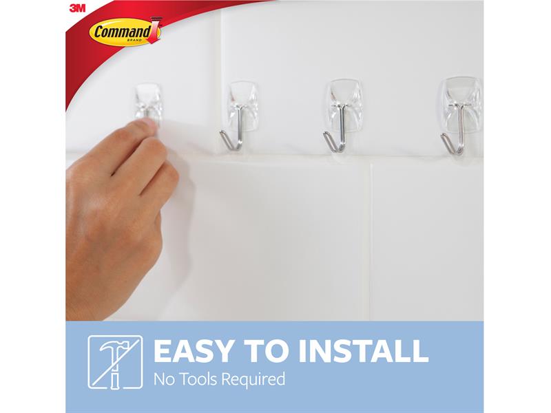 Command™ Clear Wire Hooks Value Pack (Pack 9) COM17067CLR9
