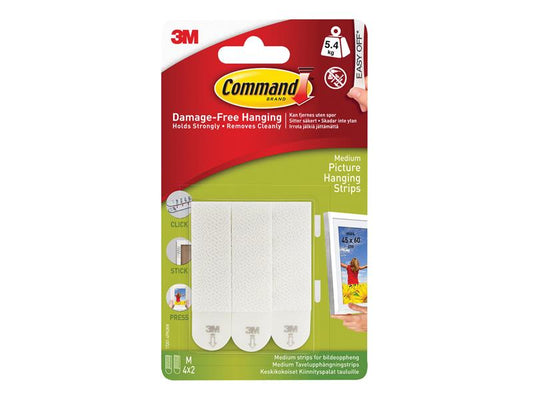 Command™ Picture Hanging Strips, Medium (Pack 4) COM172014PK