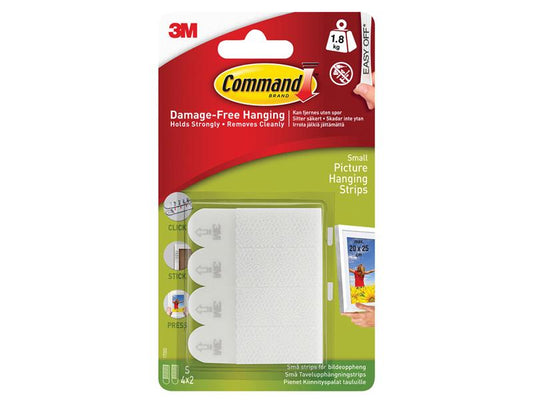 Command™ Picture Hanging Strips, Small (Pack 4) COM17202