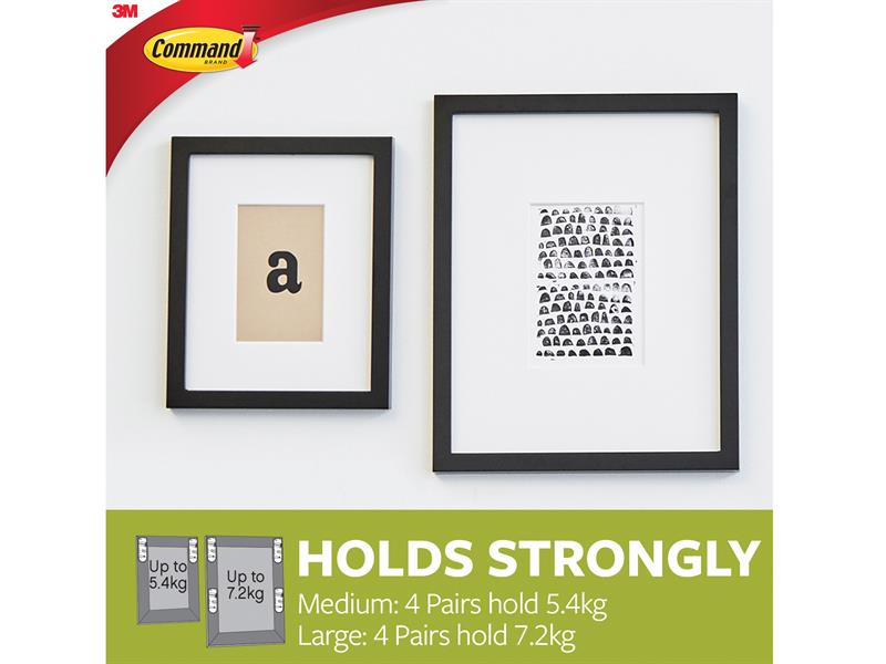 Command™ Picture Hanging Strips Set, Medium & Large (Pack 12) COM17209