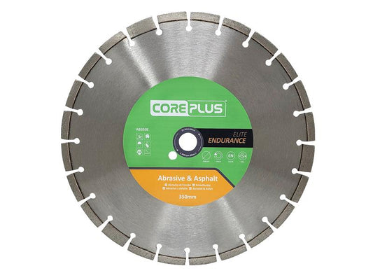 CorePlus AB350E Elite Abrasive & Asphalt Diamond Blade 350mm CORDBAB350E