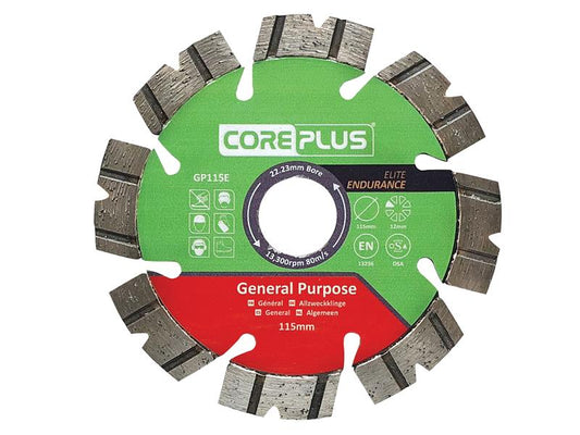 CorePlus GP115E Elite General-Purpose Diamond Blade 115mm CORDBGP115E