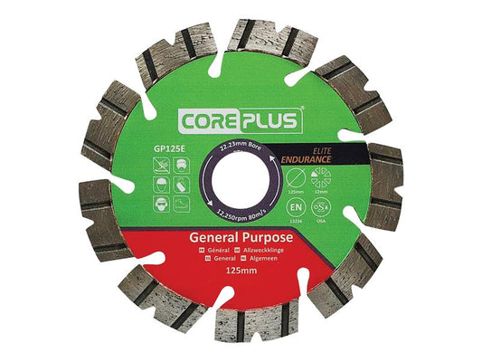 CorePlus GP125E Elite General-Purpose Diamond Blade 125mm CORDBGP125E