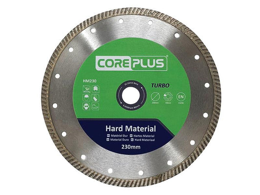 CorePlus HM230 Hard Material Turbo Diamond Blade 230mm CORDBHM230