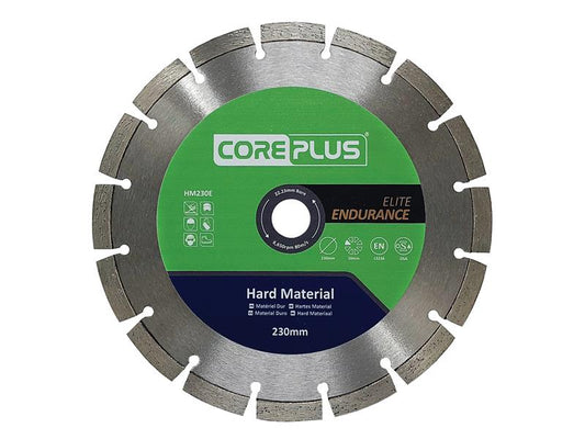 CorePlus HM230E Elite Hard Material Diamond Blade 230mm CORDBHM230E