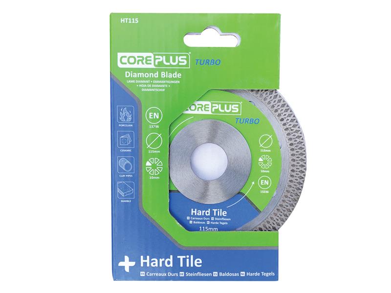 CorePlus HT115 Hard Tile Turbo Diamond Blade 115mm CORDBHT115