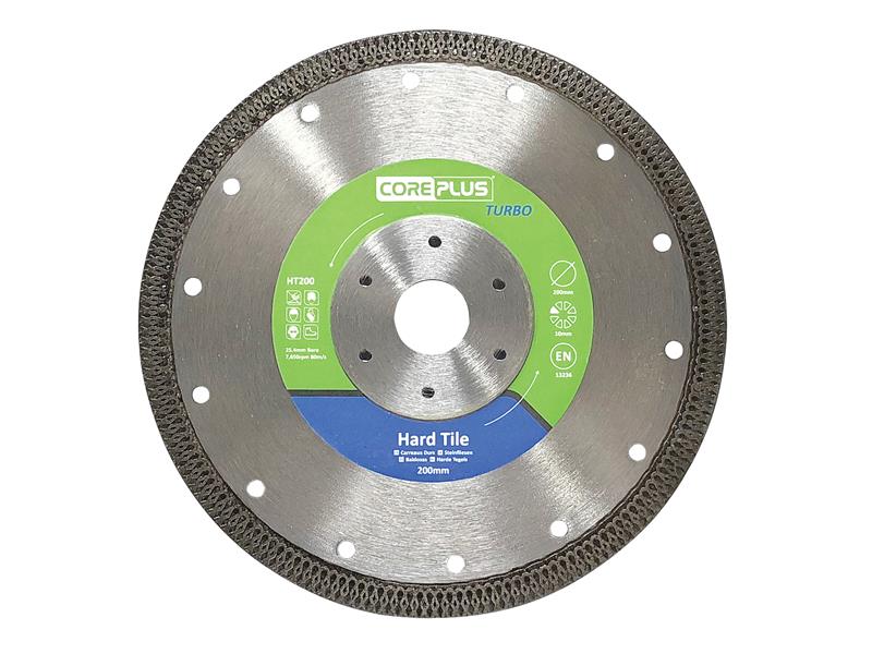CorePlus HT200 Hard Tile Turbo Diamond Blade 200mm CORDBHT200