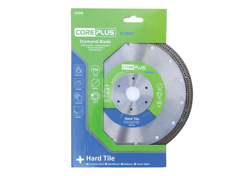 CorePlus HT200 Hard Tile Turbo Diamond Blade 200mm CORDBHT200