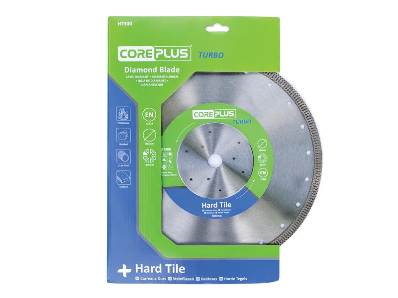 CorePlus HT300 Hard Tile Turbo Diamond Blade 300mm CORDBHT300