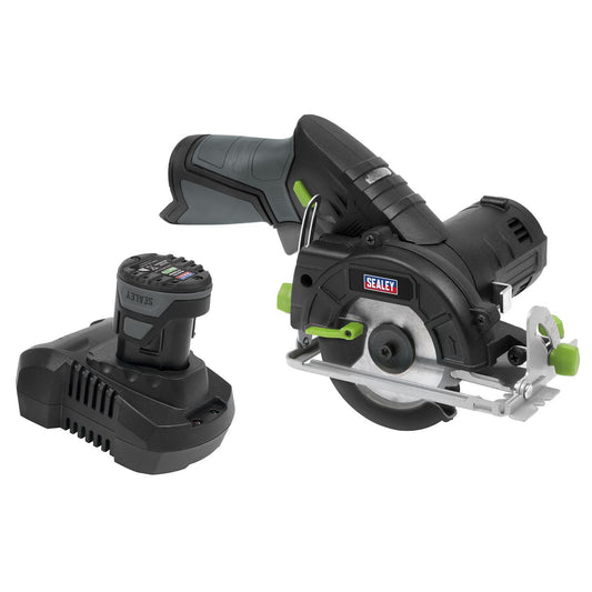 Sealey Cordless Circular Saw Kit 10.8V 2Ah SV10.8 Series Blade 85mm CP108VCS