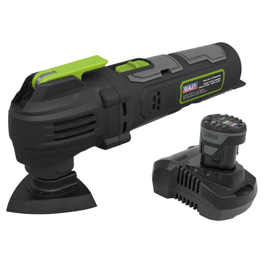 Sealey Cordless Multi-Tool Kit 10.8V 2Ah SV10.8 Quick Release 6 Speed CP108VMT