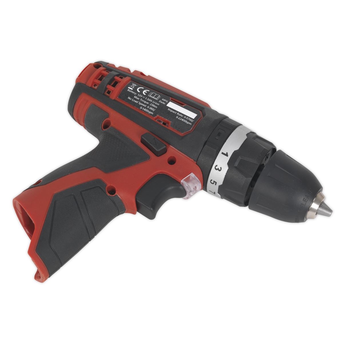 Sealey Cordless Combi Drill �10mm 12V SV12 Series - Body Only CP1201