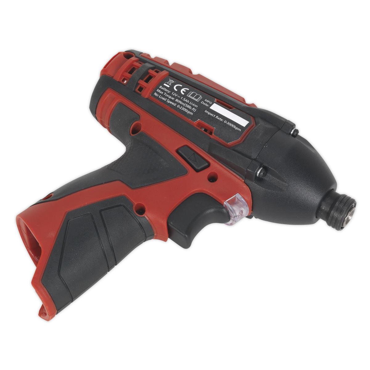 Sealey Cordless Impact Driver 1/4"Hex Drive 12V SV12 Series - Body Only CP1203