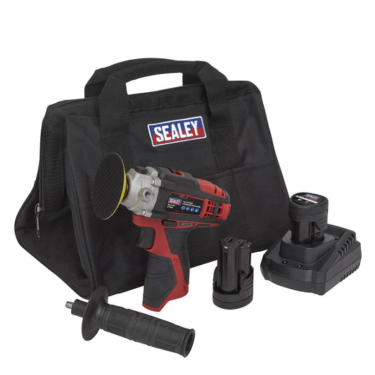 Sealey Cordless Polisher Kit �71mm 12V SV12 Series - 2 Batteries CP1205KIT