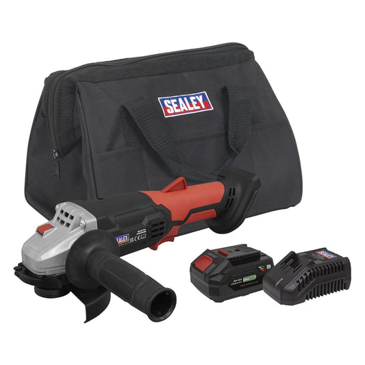 Sealey Cordless Angle Grinder Kit �115mm 20V 4Ah SV20 Series CP20VAGBKIT1