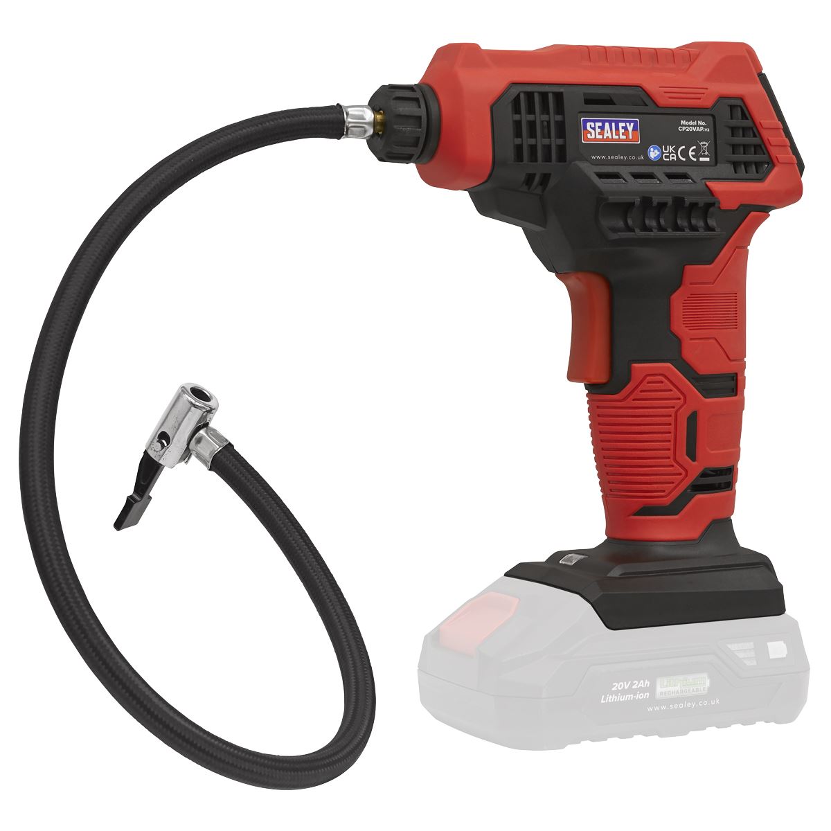 Sealey Cordless Tyre Inflator 20V SV20 Series - Body Only CP20VAP