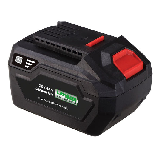 Sealey Power Tool Battery 20V 6Ah SV20 Series Lithium-ion CP20VBP6