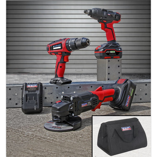 Sealey 3 x Tool Cordless Combo Kit 20V SV20 Series CP20VCOMBO1