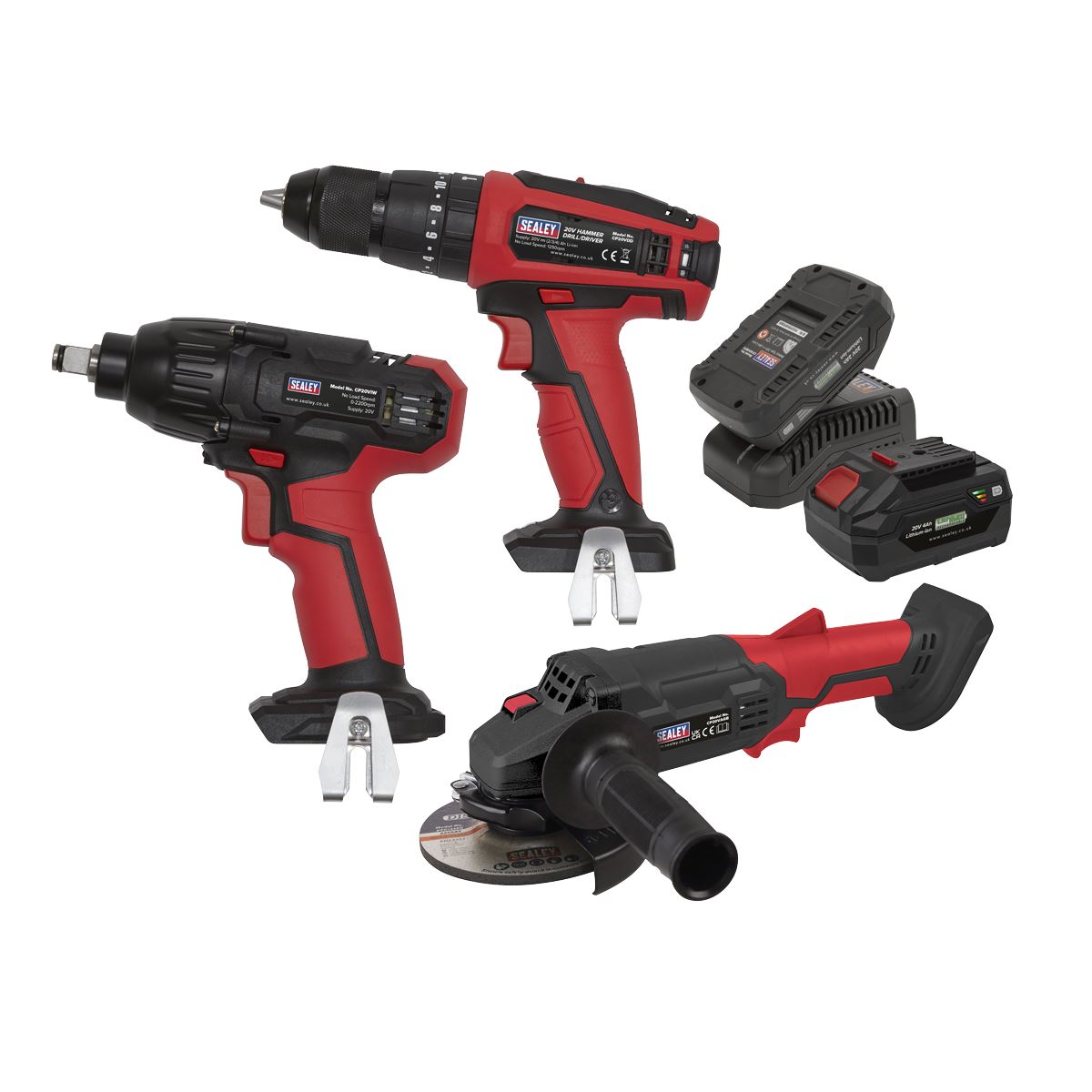 Sealey 3 x Tool Cordless Combo Kit 20V SV20 Series CP20VCOMBO1