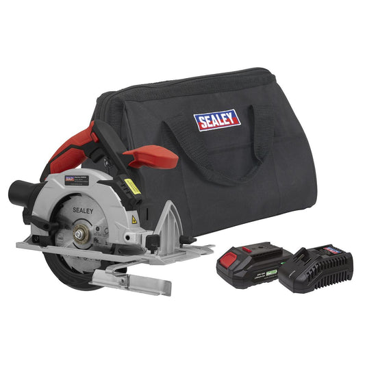 Sealey Circular Saw Kit 20V 2Ah SV20 Series 150mm CP20VCSKIT1