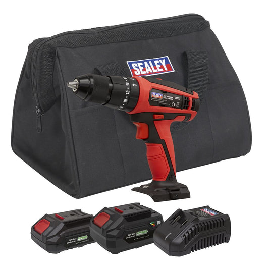 Sealey Combi Drill Kit �13mm 20V SV20 Series - 2 Batteries CP20VDDKIT