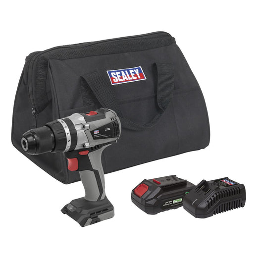 Sealey Brushless Combi Drill Kit �13mm 20V 2Ah SV20 Series CP20VDDXKIT1