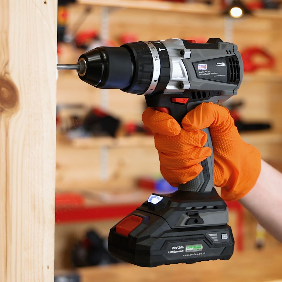 Sealey Brushless Combi Drill Kit �13mm 20V 2Ah SV20 Series CP20VDDXKIT1