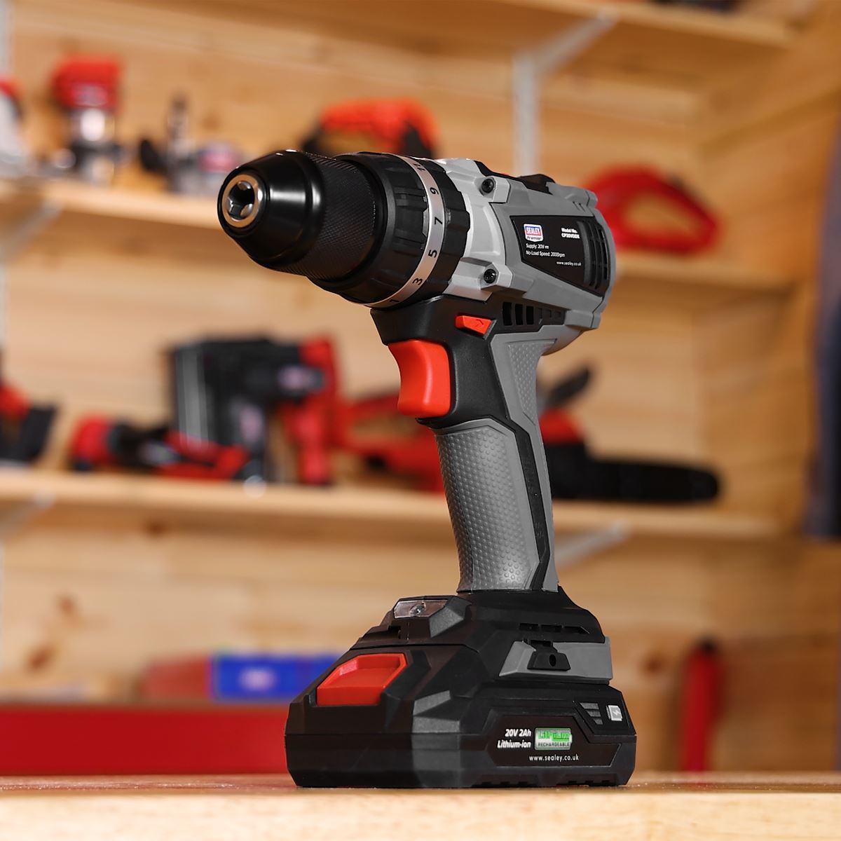 Sealey Brushless Combi Drill �13mm 20V SV20 Series - Body Only CP20VDDX