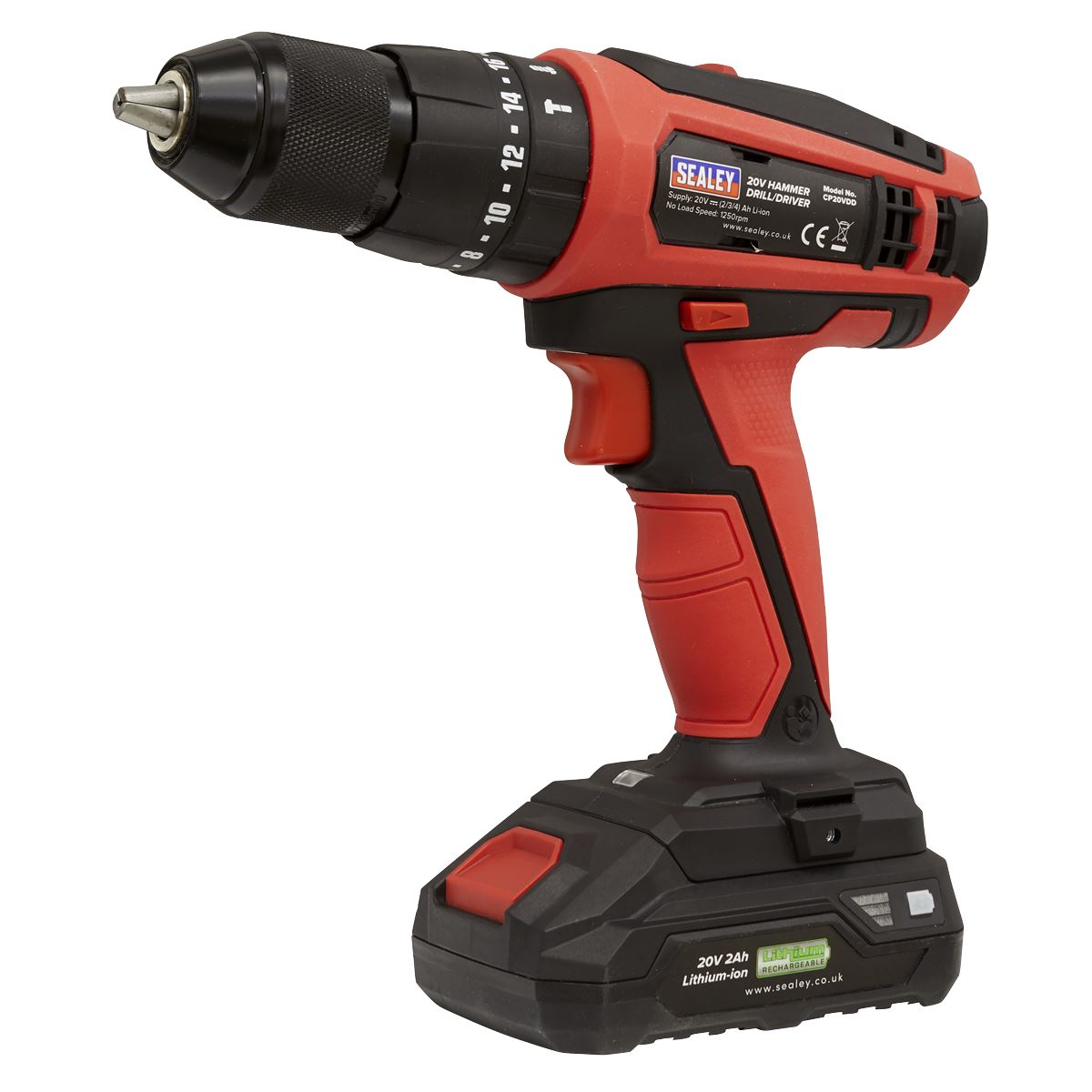 Sealey Combi Drill �13mm 20V SV20 Series - Body Only CP20VDD