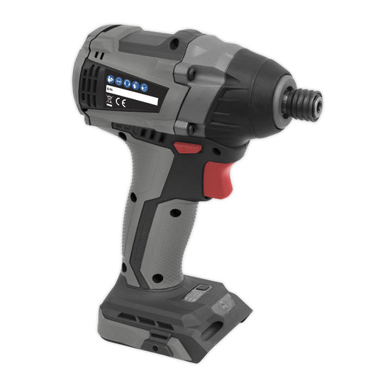 Sealey Brushless Impact Driver 20V SV20 Series 1/4"Hex - Body Only CP20VIDX