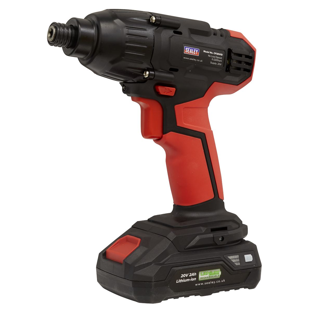 Sealey Impact Driver 20V SV20 Series 1/4"Hex Drive - Body Only CP20VID