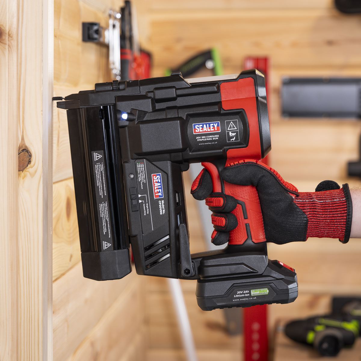 Sealey Cordless Nail/Staple Gun 18G 20V SV20 Series - Body Only CP20VNG