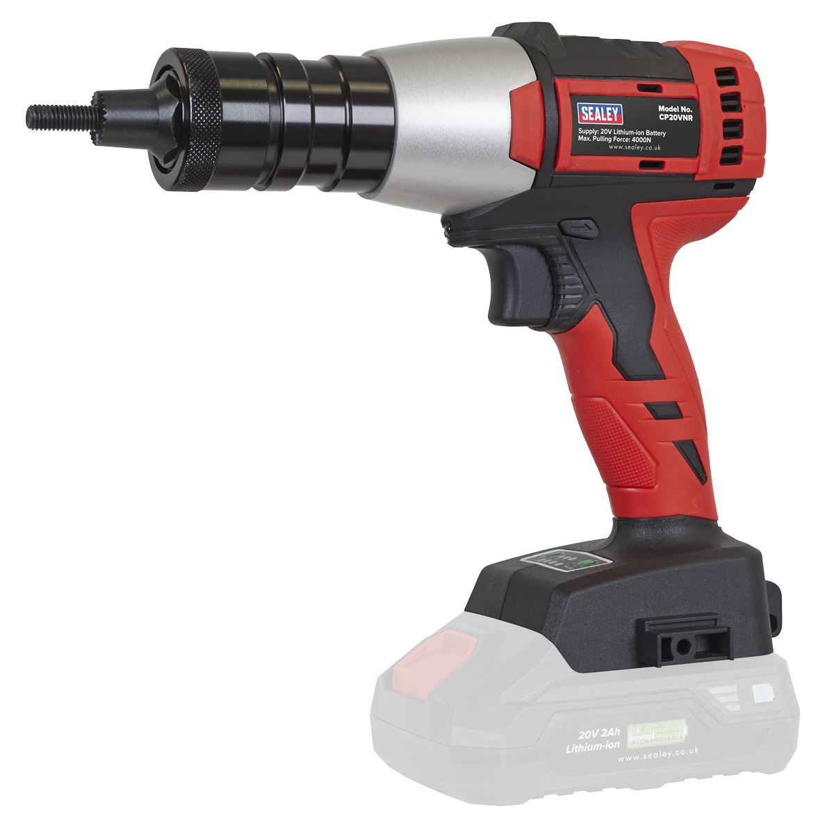 Sealey Cordless Nut Riveter 20V SV20 Series Body Only Brushless CP20VNR