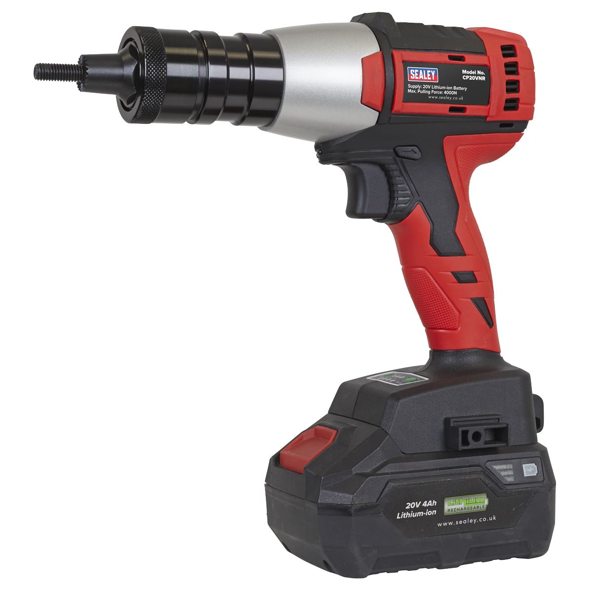 Sealey Cordless Nut Riveter 20V SV20 Series Body Only Brushless CP20VNR