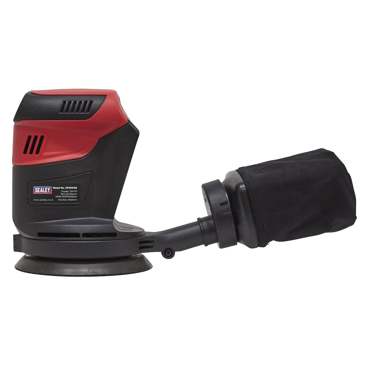 Sealey Orbital Palm Sander 20V SV20 Series �125mm - Body Only CP20VOS