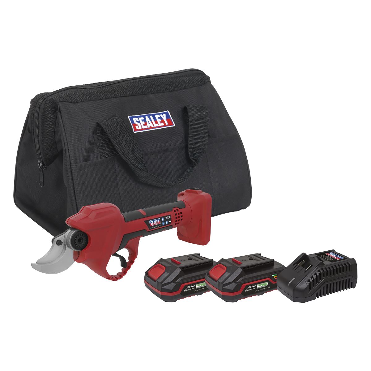 Sealey Cordless Pruning Shears Kit 20V 2Ah SV20 Series 2 Batteries CP20VPSKIT