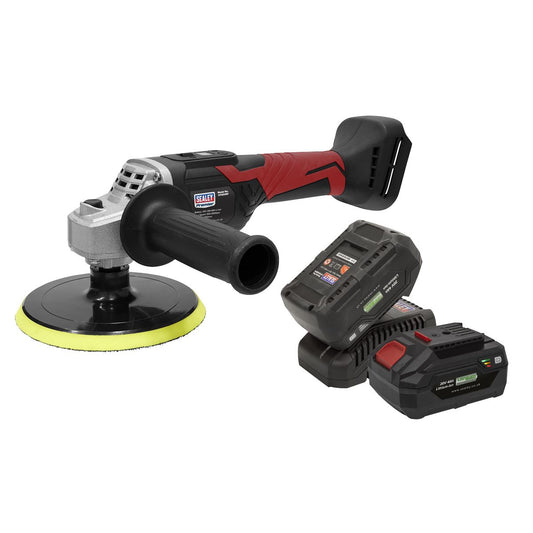 Sealey Cordless Rotary Polisher Kit 20V SV20 Series �150mm - 2 Batteries CP20VRPKIT2