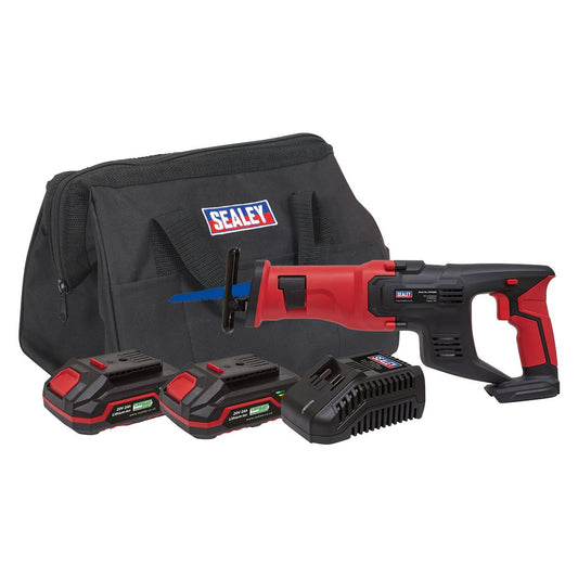 Sealey Cordless Reciprocating Saw Kit 20V SV20 Series - 2 Batteries CP20VRSKIT