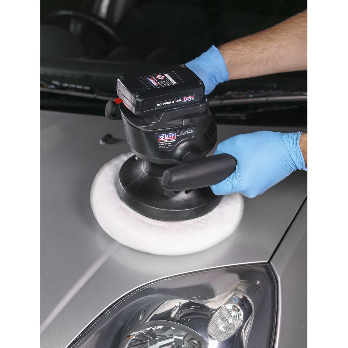 Sealey Cordless Polisher �240mm 18V Lithium-ion CP2518L