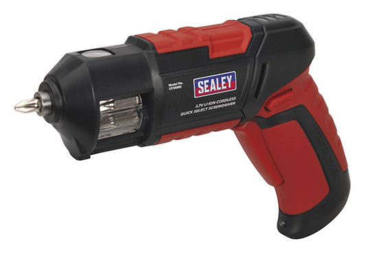 Sealey Cordless Screwdriver Quick Select 14pc 3.7V Lithium-ion CP36MS